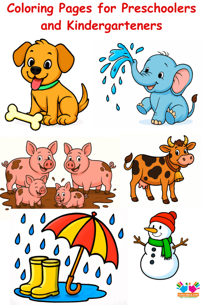 Engaging and Age-Appropriate Coloring Pages for Preschoolers and Kindergarteners