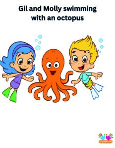 Gil and Molly swimming with an octopus