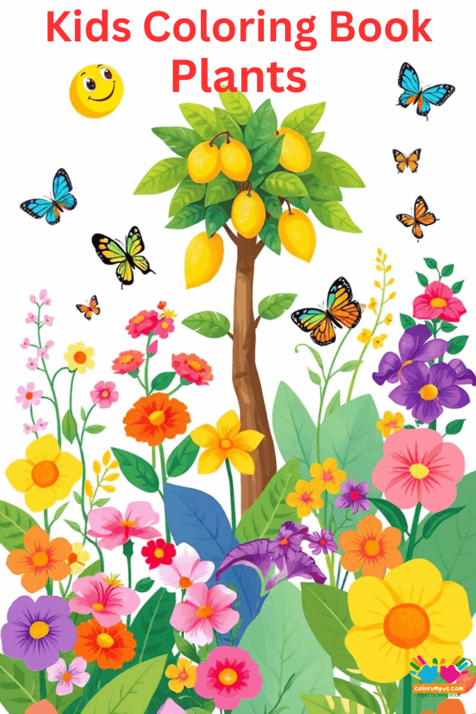 Kids plants Coloring Book