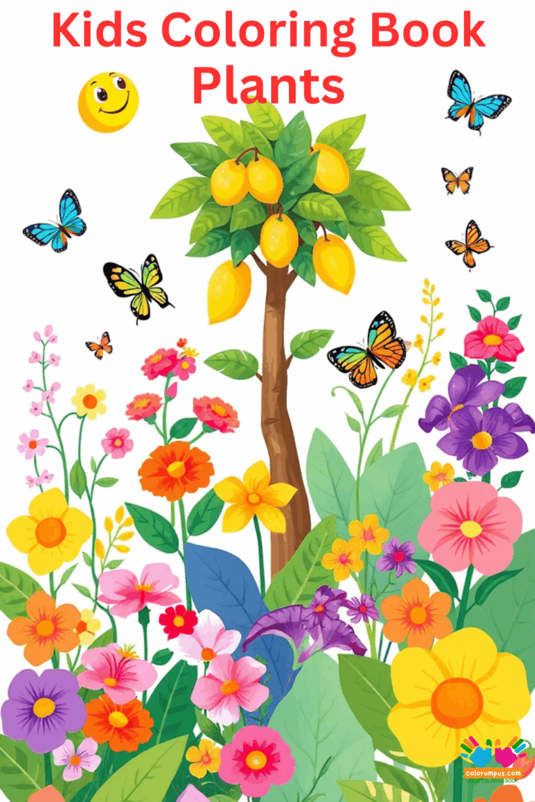 Kids plants Coloring Book