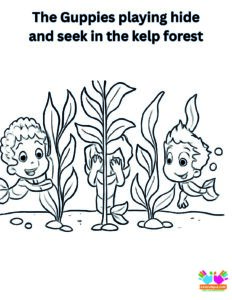 The Guppies playing hide and seek in the kelp forest.