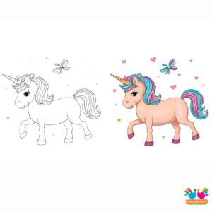 A bow on a unicorn’s tail.