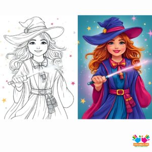 A glowing bow in a wizard’s spellbook.