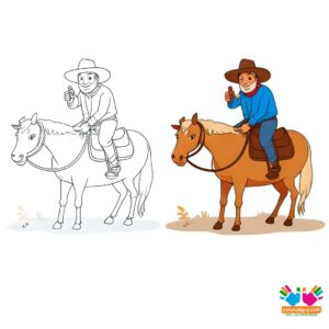 Cowboy whistling to round up sheep or goats.