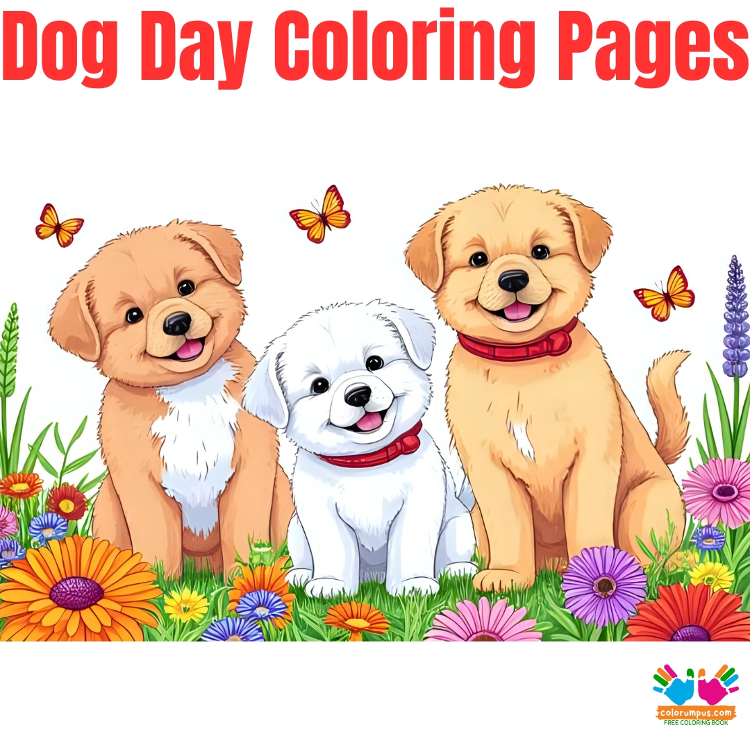 Dog Day Coloring Pages