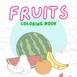 Fruits coloring book cover