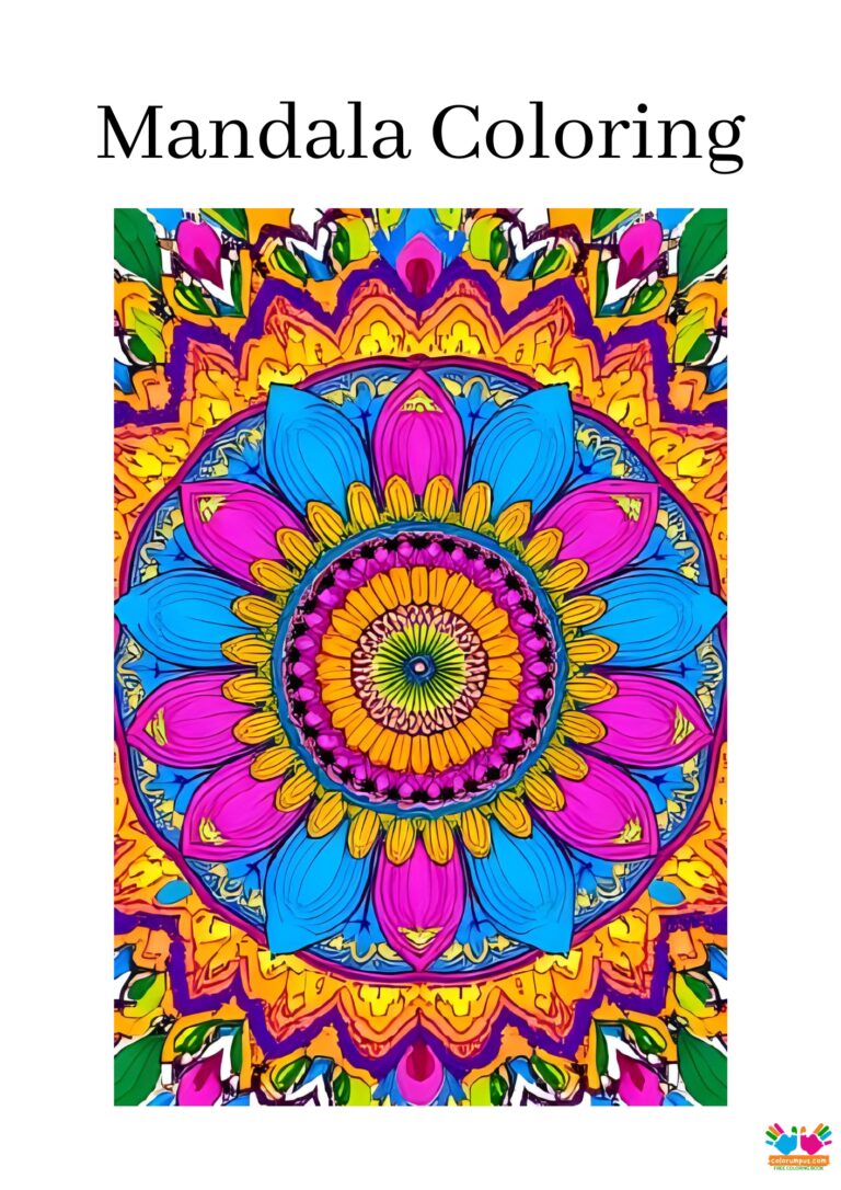 Mandala coloring book