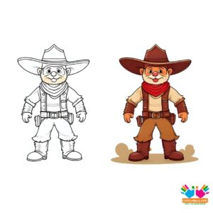 Old-style revolver holstered with leather detailing.