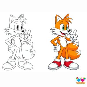 Tails giving a thumbs-up with a confident smile.